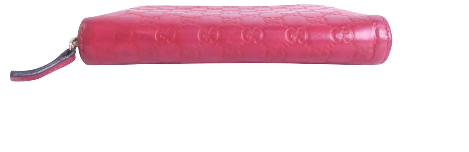 Gucci Compact Zippy Wallet, &pound;20, Accessories, Red, Leather, Top view